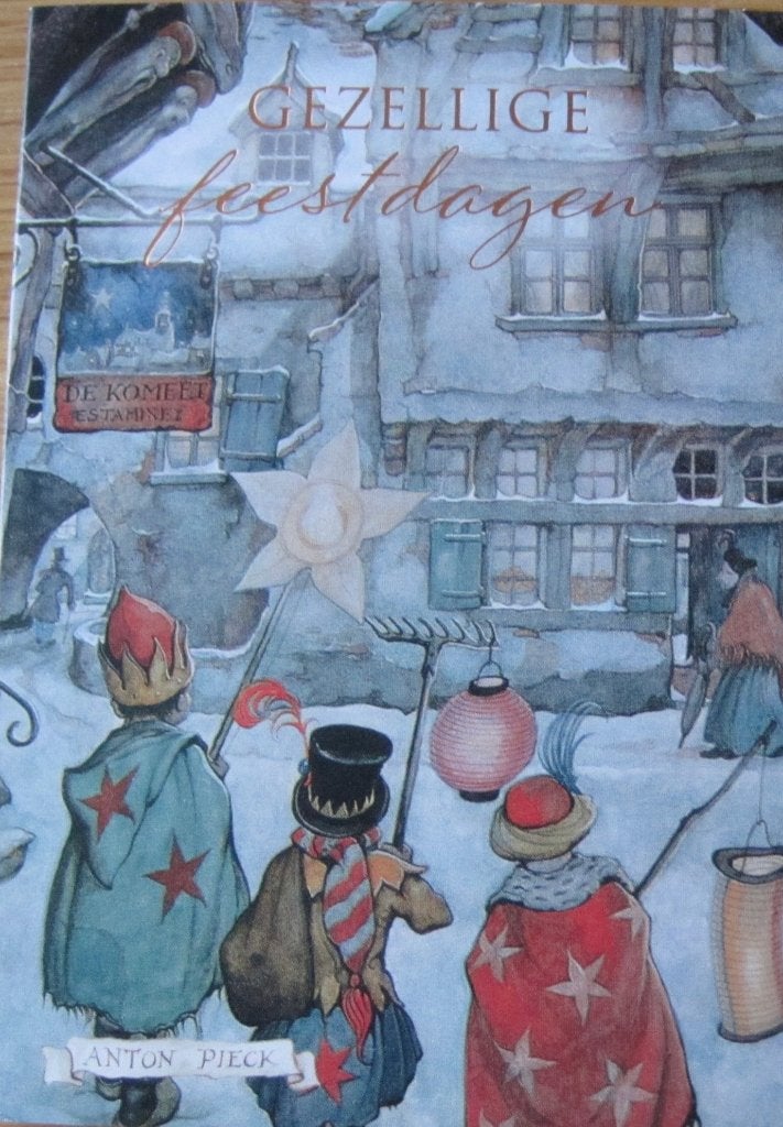 Anton Pieck - kinderen als drie koningen bij de Komeet, Verzenden, 1980 tot heden, Gelopen, Kinderen