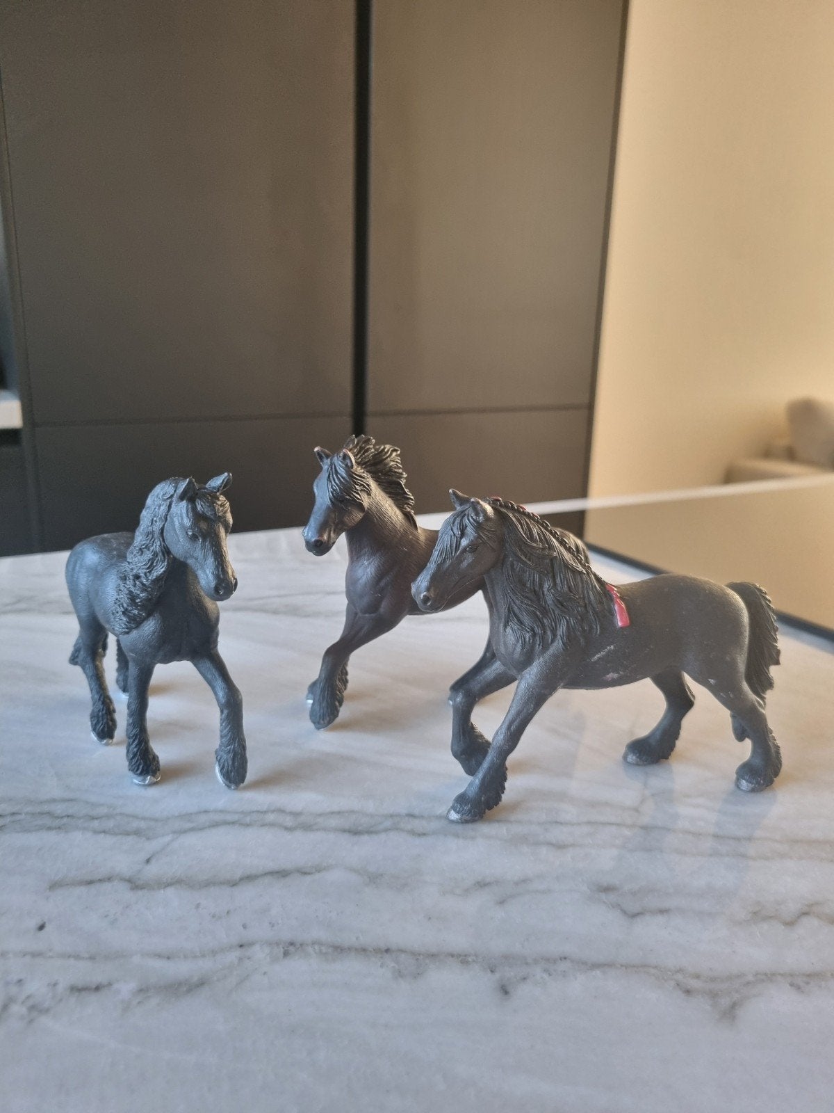 Schleich, Friezen set, Verzamelen, Dierenverzamelingen, Ophalen of Verzenden, Gebruikt, Paard, Beeldje of Figuurtje