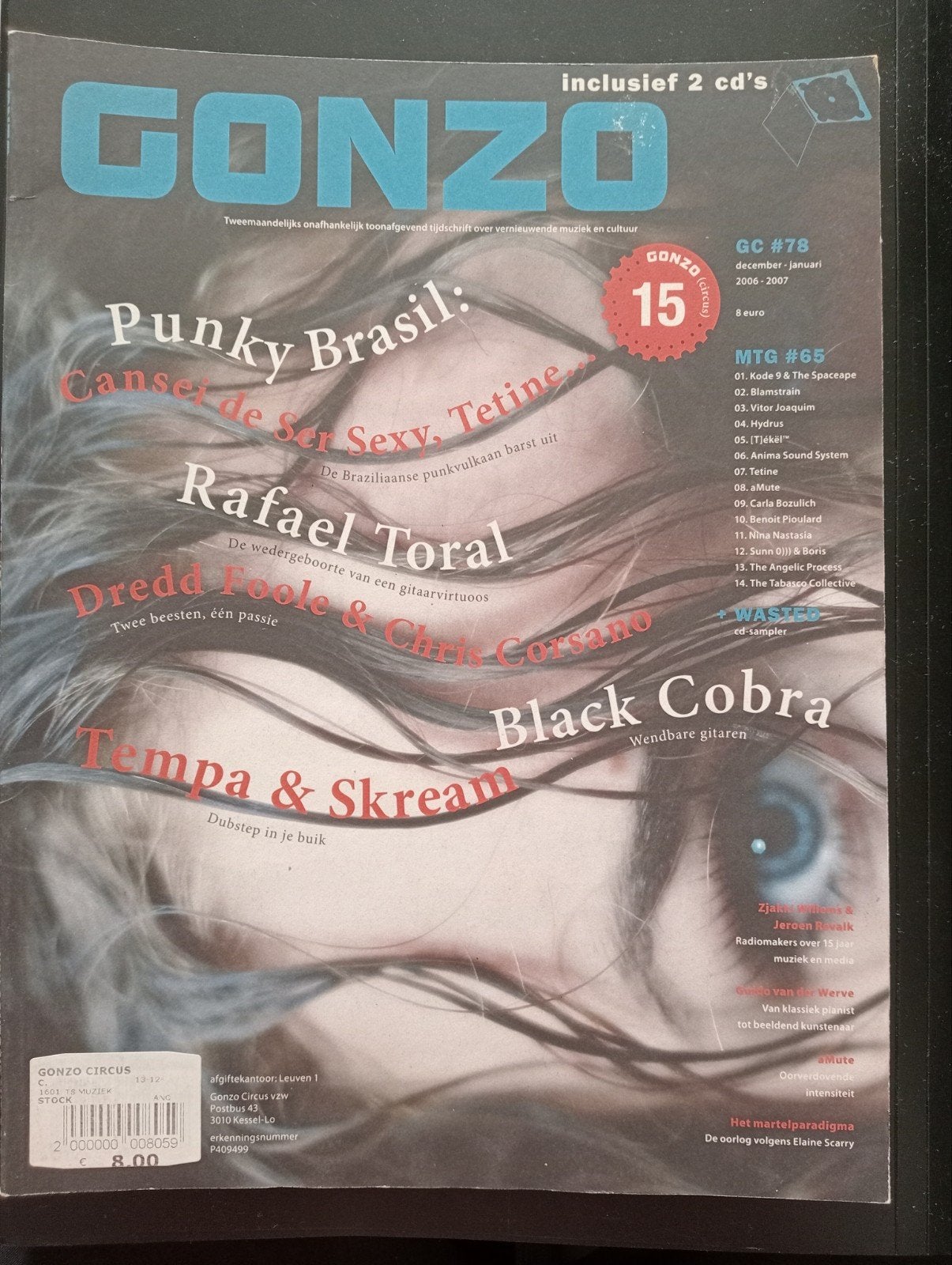 Gonzo Circus Magazine #78 (2008-2007) - Zeer redelijke staat, Ophalen of Verzenden, Gelezen, Muziek, Film of Tv