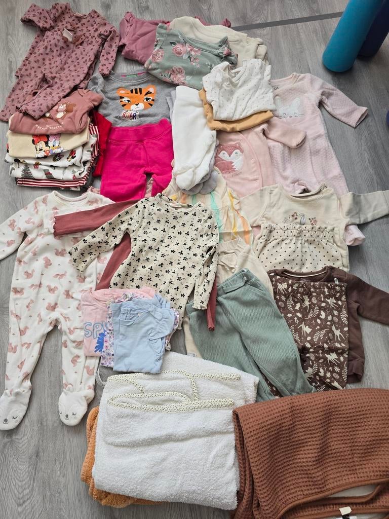 Newborn meisjes bundel kleding maat 56-80, Ophalen, Gebruikt