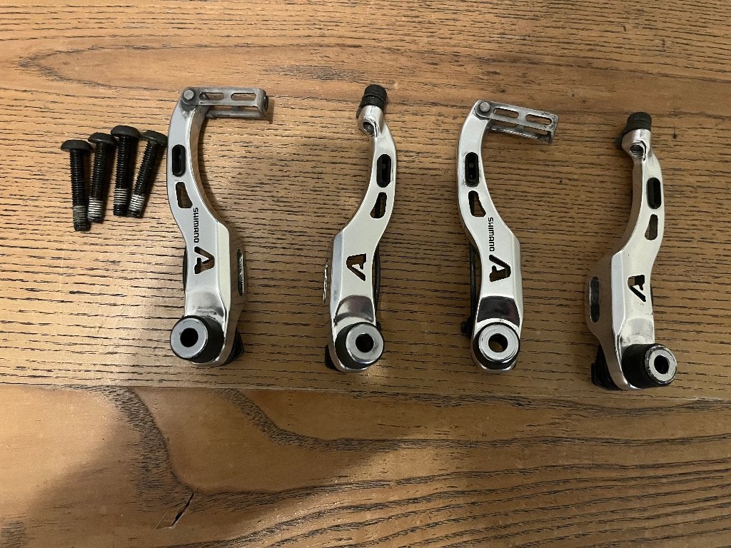 Shimano Alivio V-Brake Set BR-MC18 (Voor + Achter), Fietsen en Brommers, Fietsonderdelen, Remmen, Gebruikt, Ophalen of Verzenden