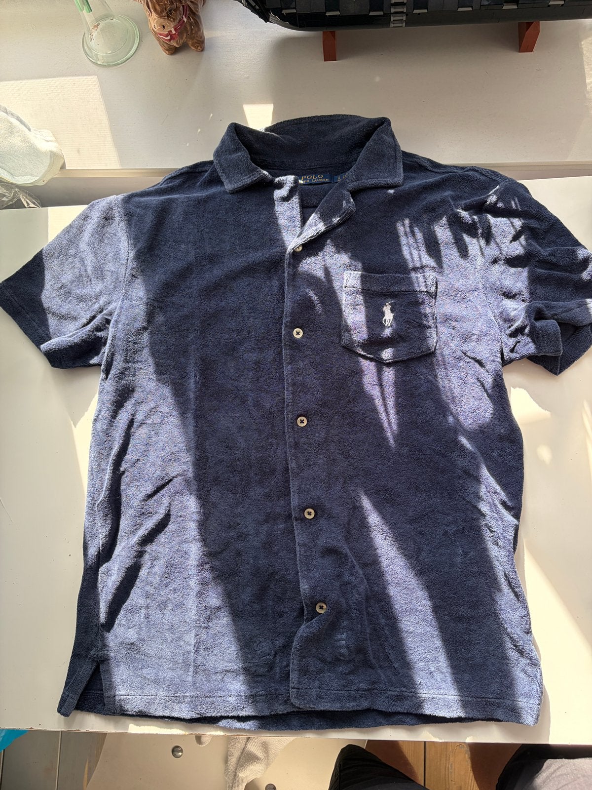 Ralph Lauren Shirt - badstof, Ophalen of Verzenden, Zo goed als nieuw, Blauw