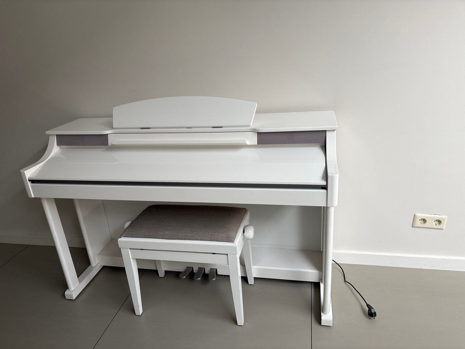 Thomann DP50 Digitaal Piano - Wit met Krukje, Ophalen, Gebruikt, Wit, Digitaal