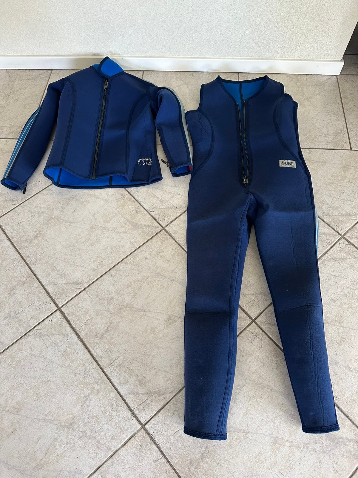 wetsuit surf/sup pak 2 delig dames M dik neopreen cup C/D, Ophalen of Verzenden, Gebruikt, Dame, Wetsuit