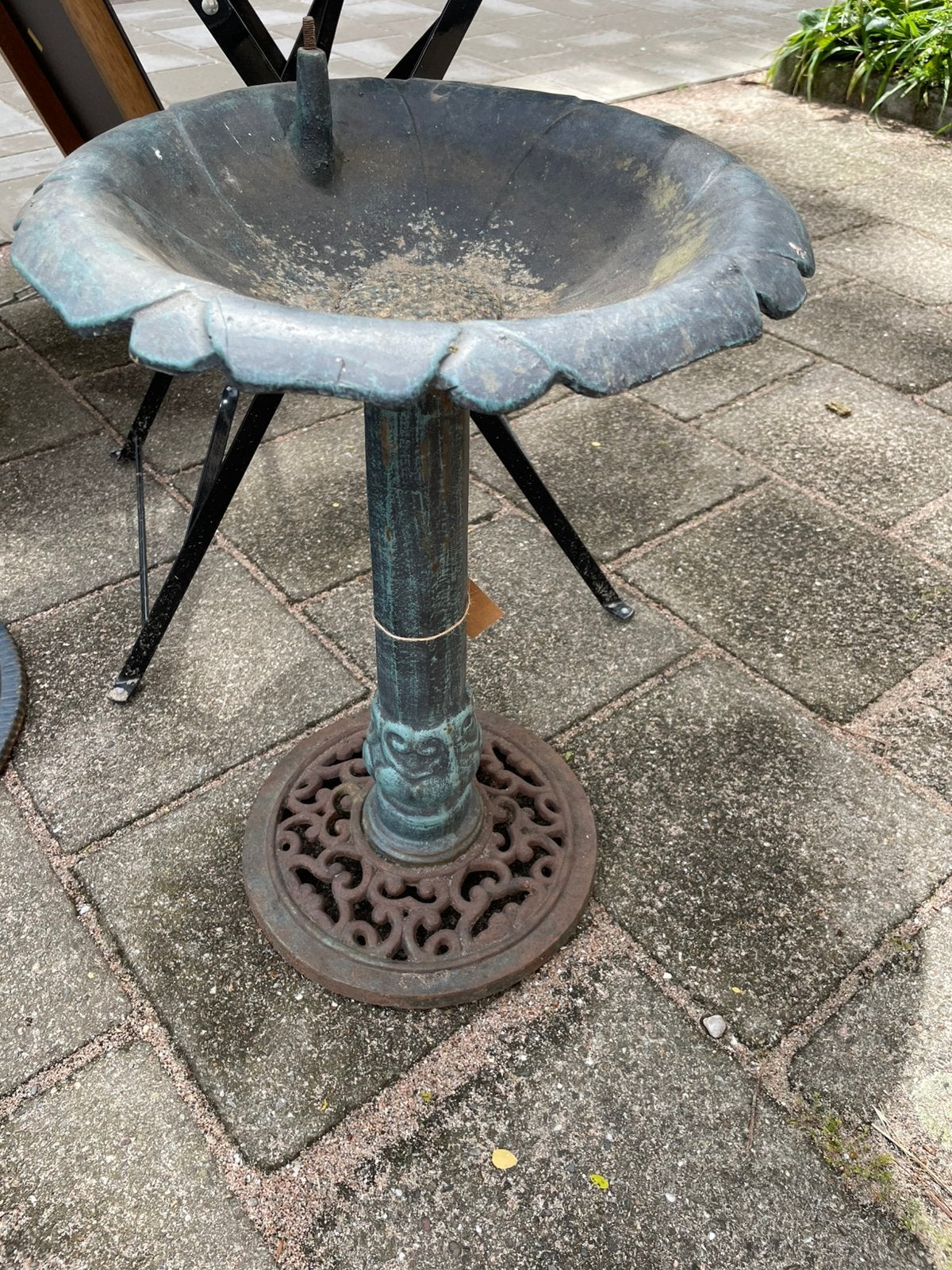 Leuk brocant vogelwaterbak, Ophalen, Gebruikt