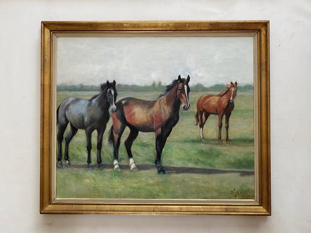 Paarden op Weiland, Ophalen of Verzenden