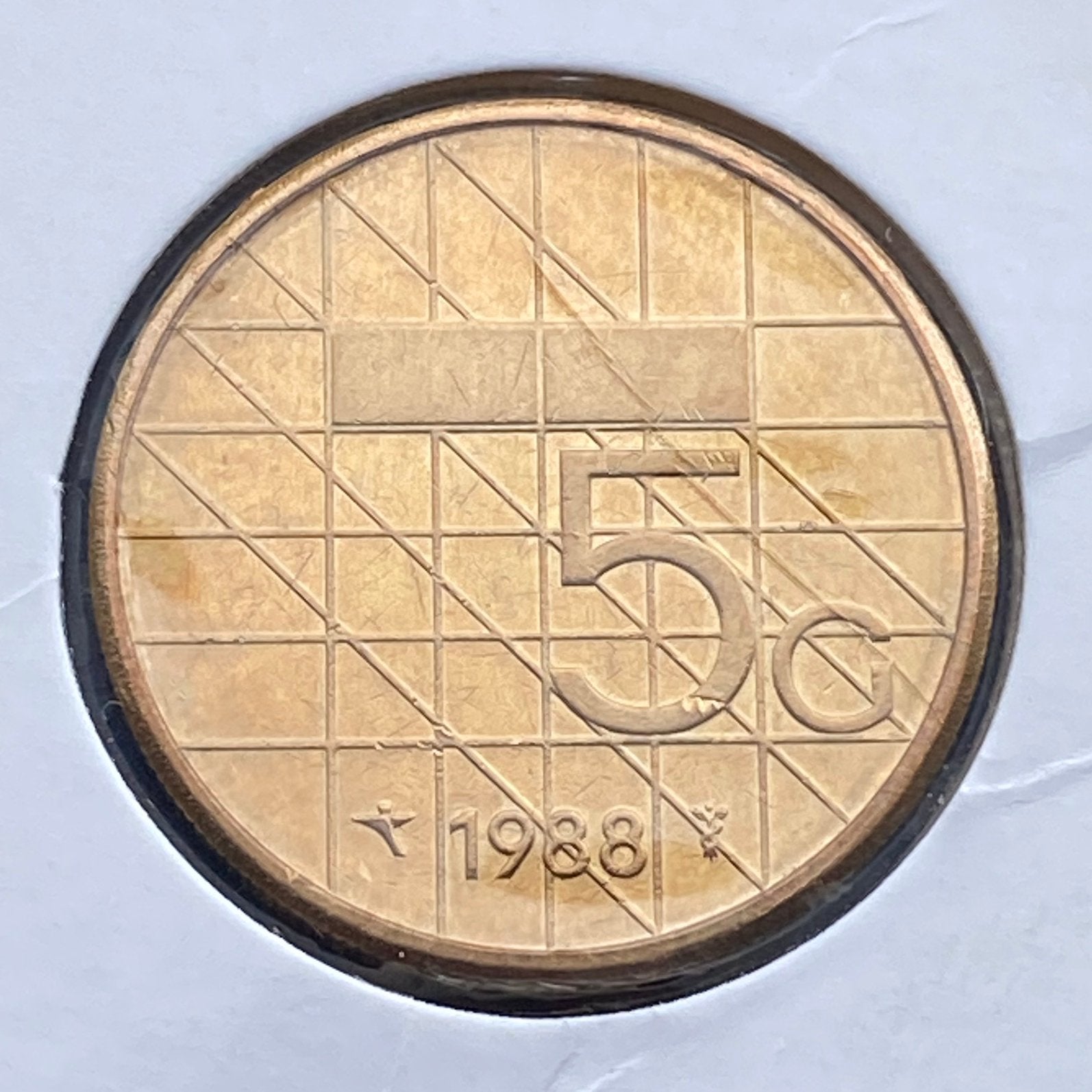 5 Gulden / Vijfje uit 1988 van Beatrix, Postzegels en Munten, Munten | Nederland, Verzenden, Koningin Beatrix, 5 gulden, Losse munt