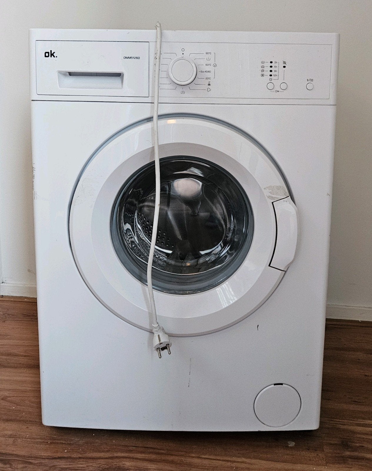 OK. Wasmachine, Ophalen, 6 tot 8 kg, Voorlader, Kort programma