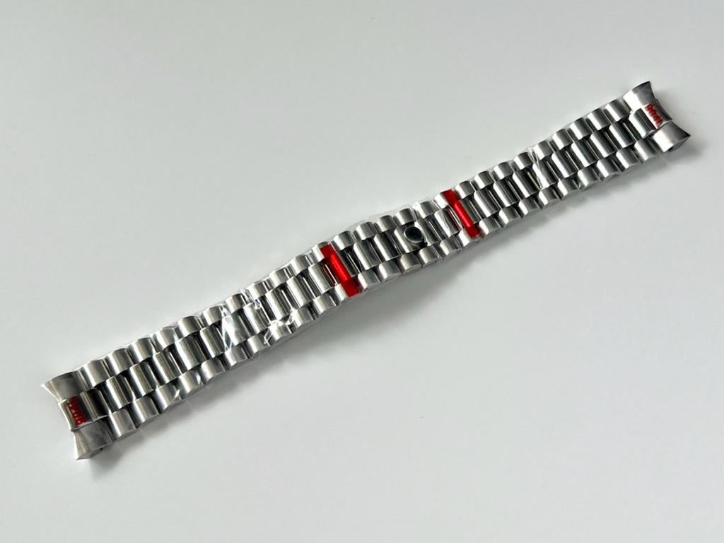 President Bracelet Horlogeband Verborgen Sluiting 20mm NIEUW, Ophalen of Verzenden, Nieuw, Staal