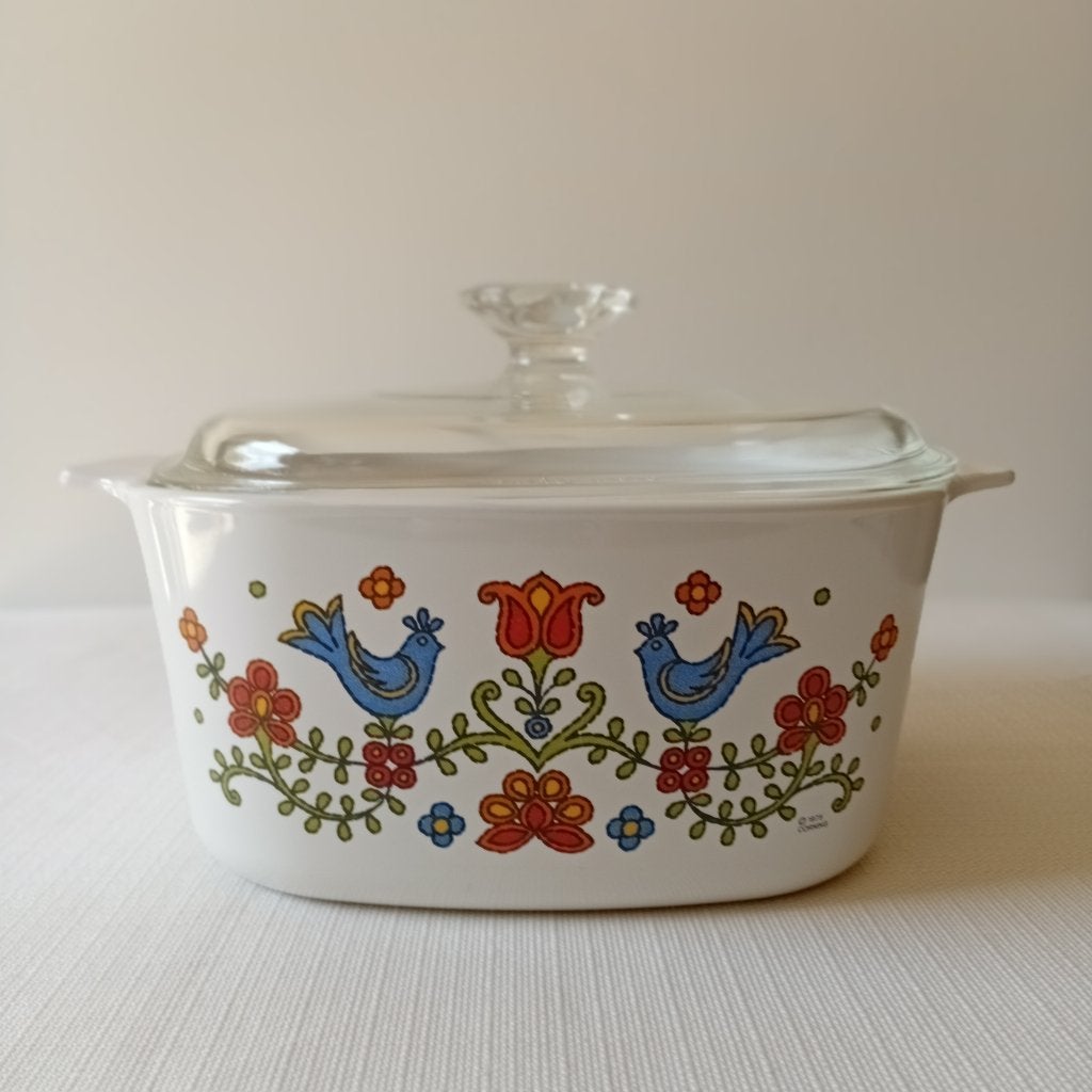 Grote Vintage Pyroflam Ovenschaal  2,8L / 21 cm – Uit 1975, Ophalen, Overige typen, Zo goed als nieuw, Wit