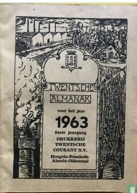 Twentsche Almanak gevraagd, Verzamelen, Ophalen of Verzenden, 1960 tot 1980, Overijssel