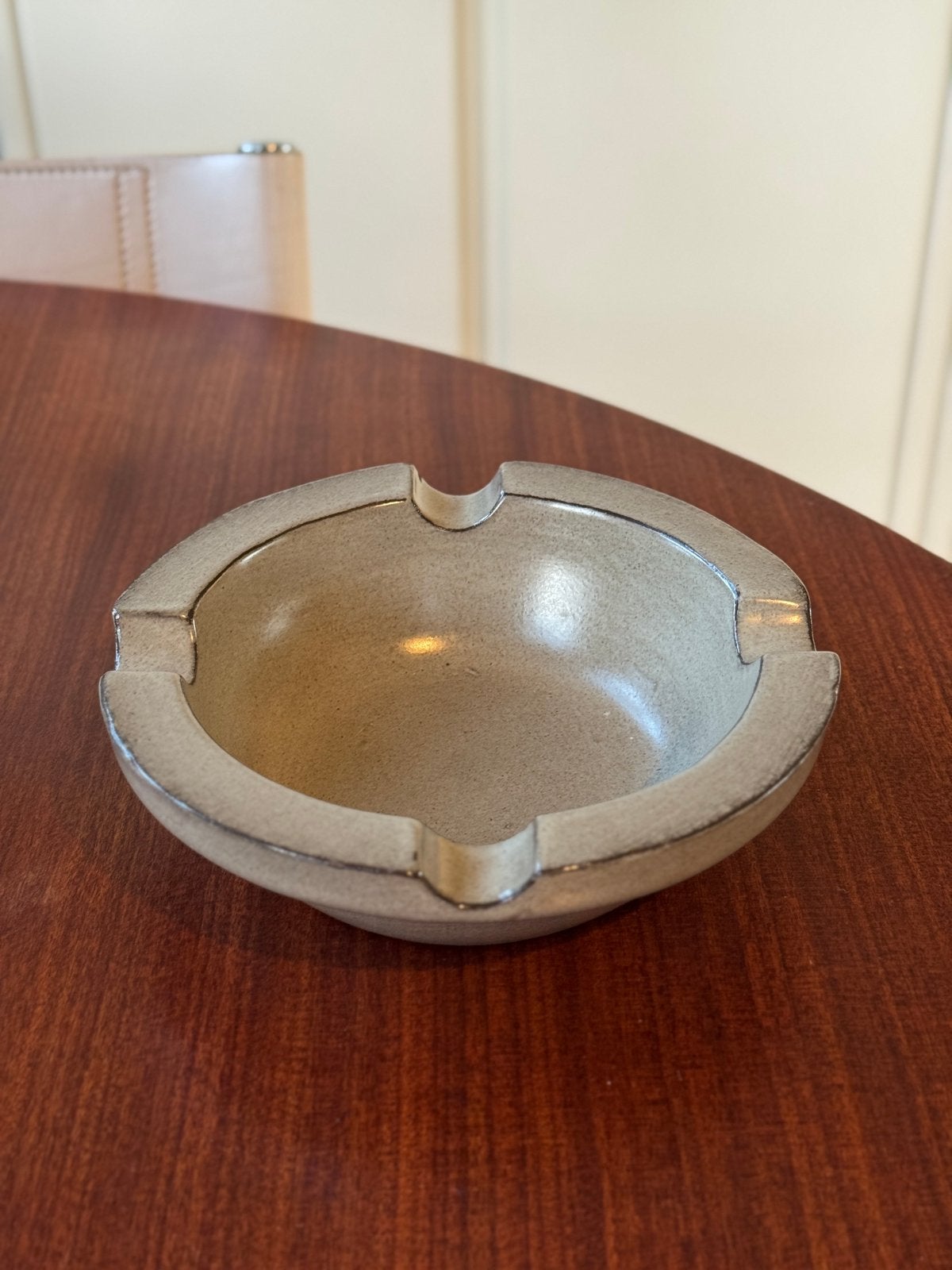 Vintage Cor Unum asbak beige grijs Zweitse Landsheer stijl, Antiek en Kunst, Ophalen of Verzenden