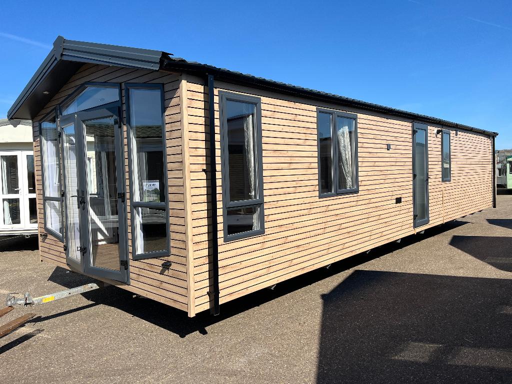 Atlas 2slp 12.00x3.80 Kunststoff Wintervast Nieuw !, Caravans en Kamperen, Stacaravans, Tot en met 6