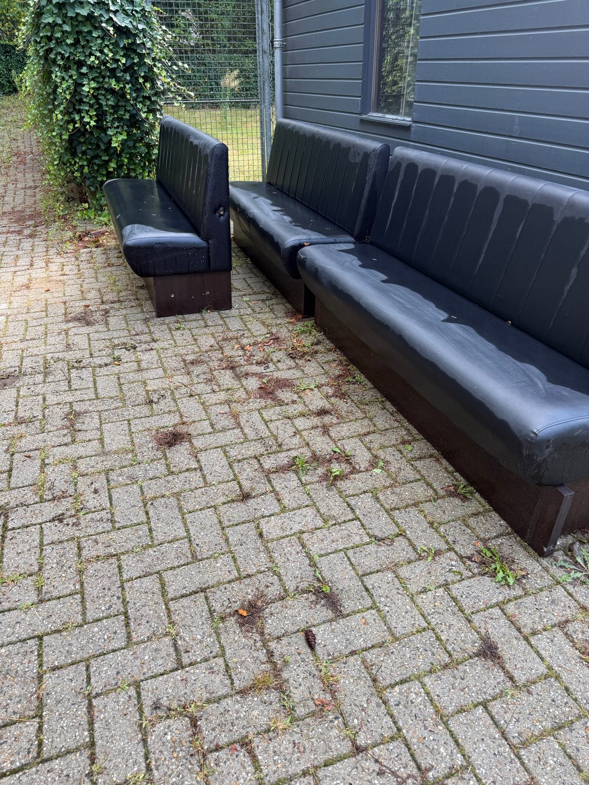 3 Muurbanken  - Zwart, Gebruikt, Ophalen, Gebruikt, Overige materialen