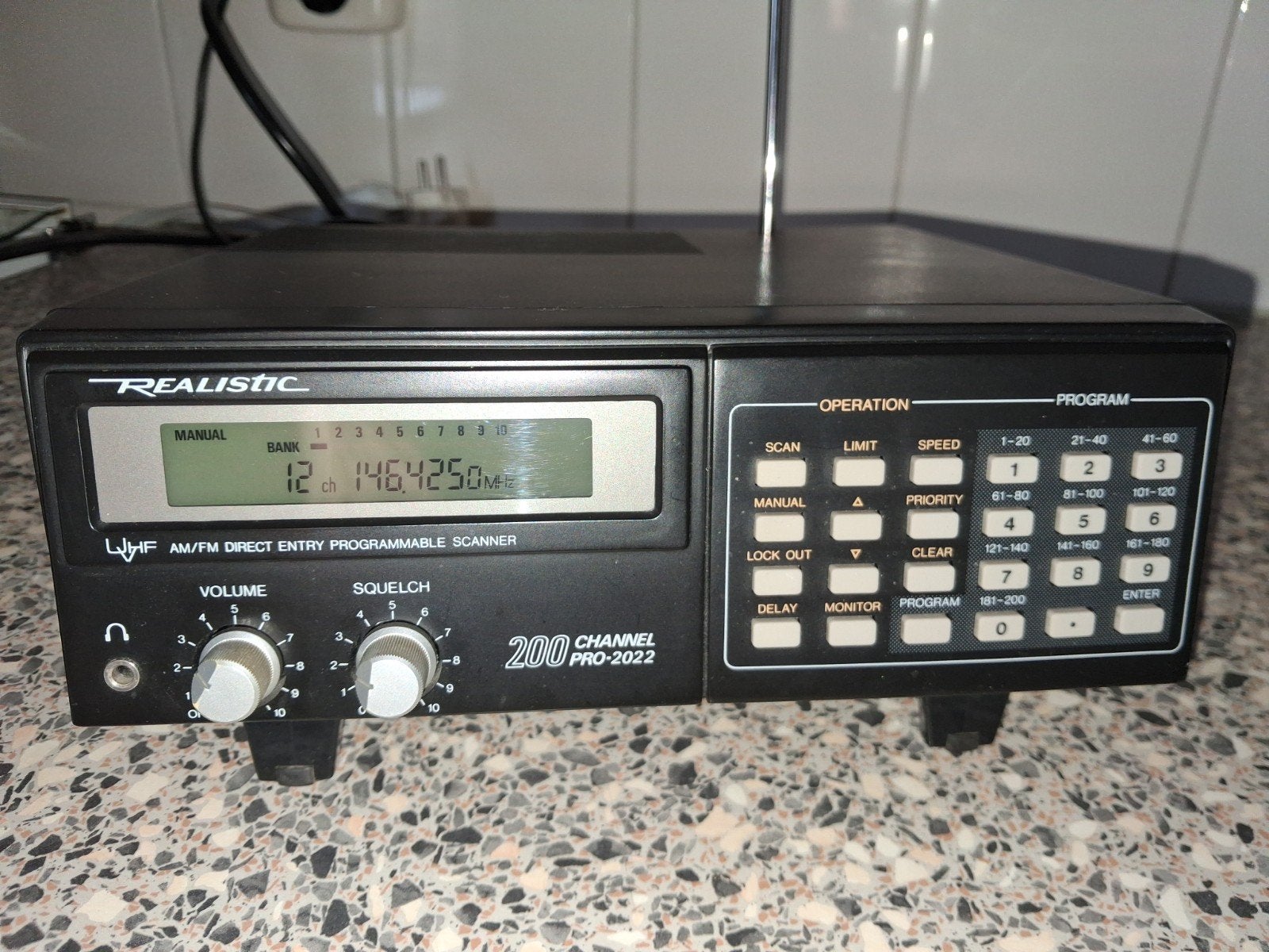 realistic vliegtuig band scanner., Ophalen of Verzenden