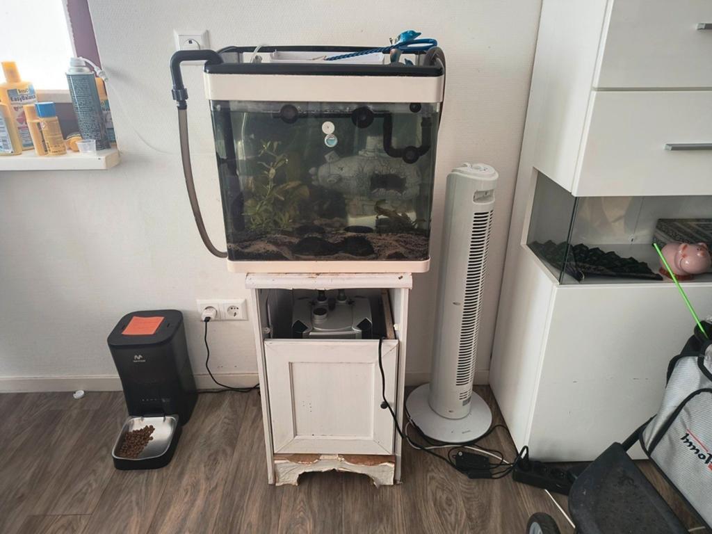 Aqarium 60 liter met toebehoren, Ophalen, Zo goed als nieuw, Leeg aquarium