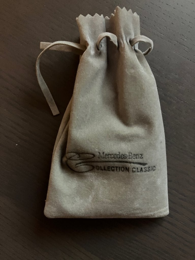 Burago Mercedes 300 SL verzilverde sleutelhanger, Ophalen of Verzenden, Zo goed als nieuw, Merk