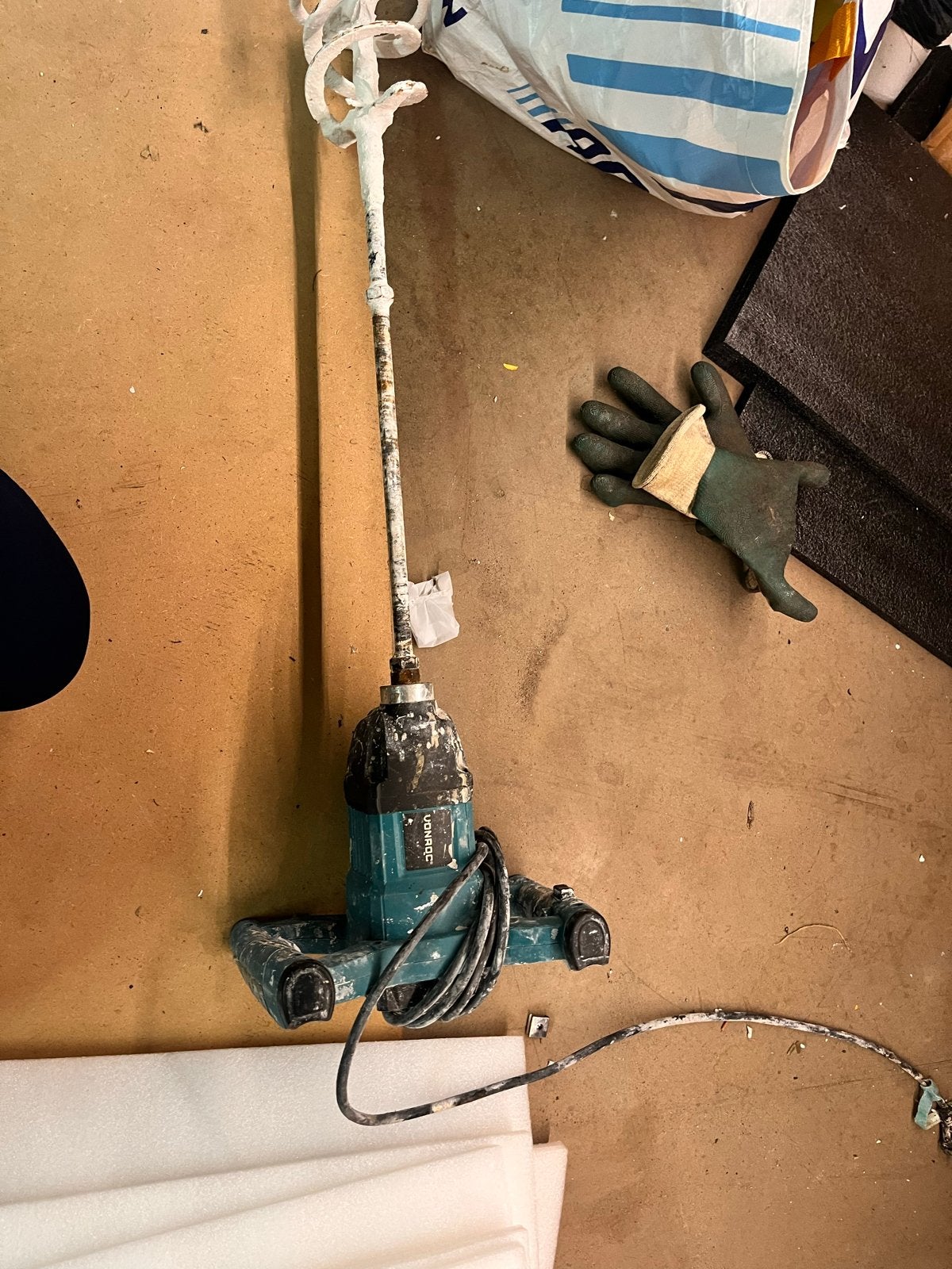 Vonroc Cementmixer 1200W - Krachtige Mengmachine, Ophalen, Gebruikt