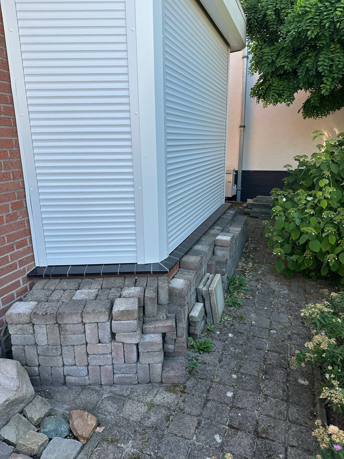 betonklinkers vierkant, Tuin en Terras, Ophalen, Gebruikt, Klinkers, 10 m² of meer