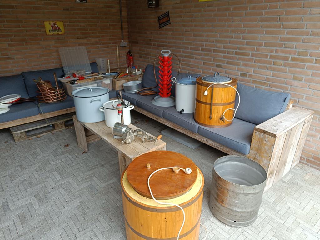 Bier brouwen ketels en toebehoren, Ophalen, Gebruikt