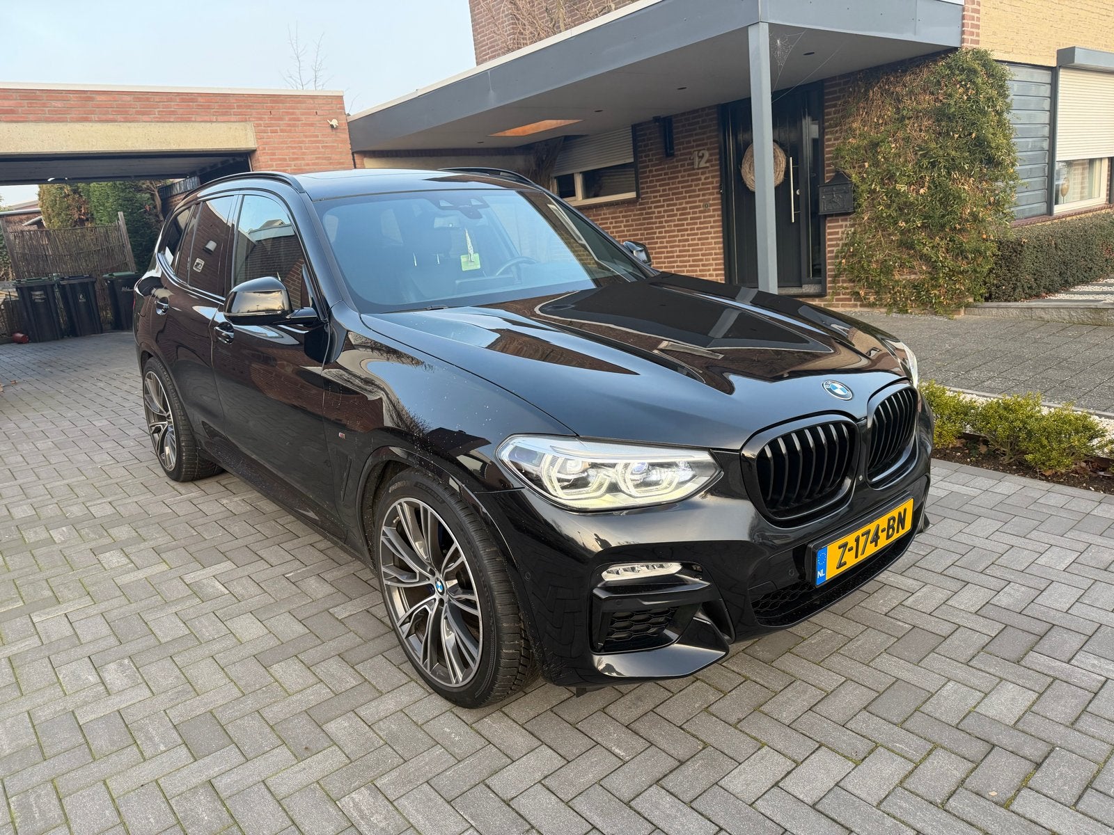 BMW X3 M40i 354pk Aut 2019 Zwart, Auto's, BMW, Automaat, Zwart, Zwart, Leder