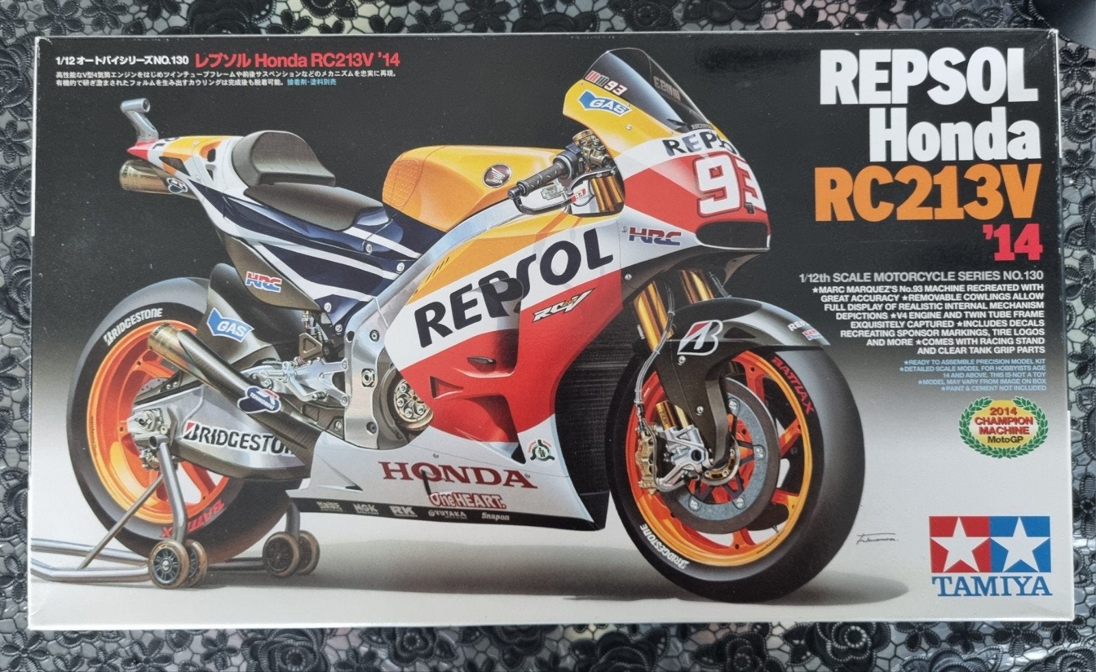 Tamiya Repsol Honda RC213V '14 modelbouwkit, Ophalen of Verzenden, Nieuw, Groter dan 1:32, Overige typen