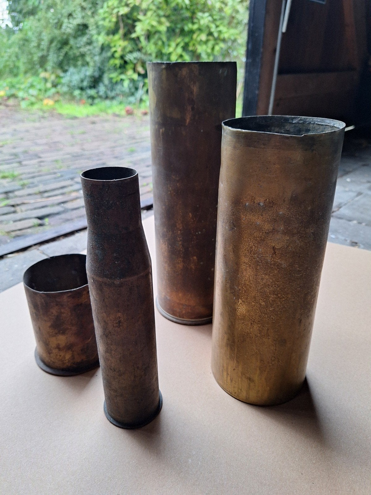 Hulzen, obus koper, Ophalen of Verzenden, Landmacht, Nederland, Hulzen of Bodemvondsten