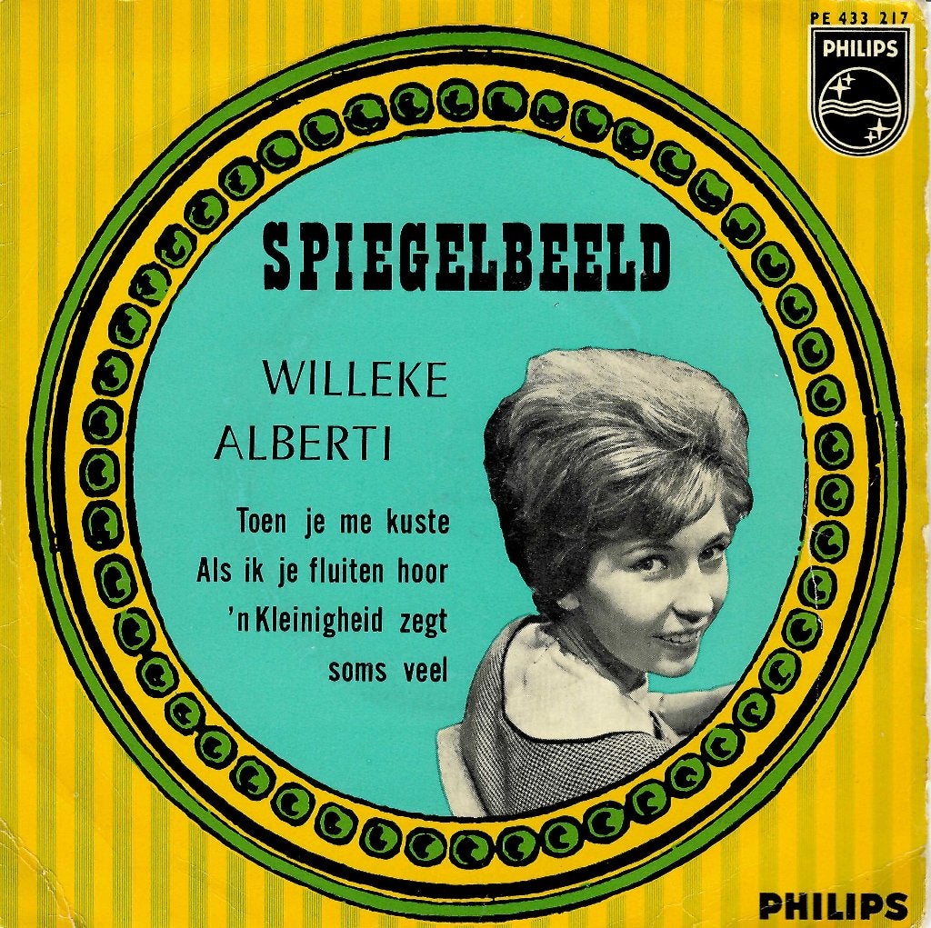 Willeke Alberti - EP Spiegelbeeld - Philips PE 433 217, Gebruikt, 7 inch, Ophalen of Verzenden, Levenslied of Smartlap