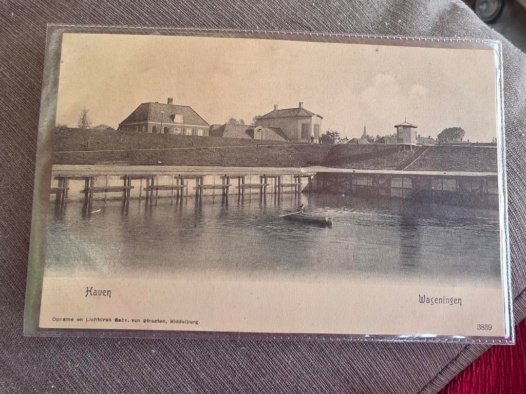 Oude Ansichtkaart Haven Wageningen, Verzamelen, Ophalen of Verzenden, Voor 1920, Ongelopen, Gelderland