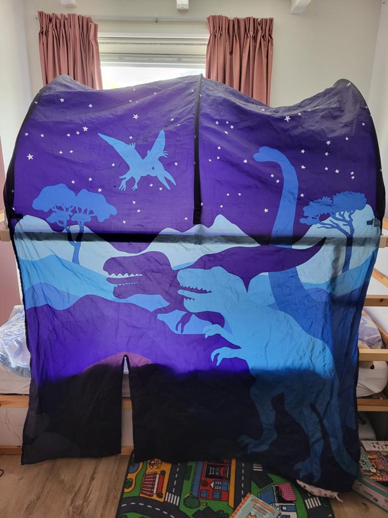 Bedtent ikea bed dinosaurus thema, Ophalen of Verzenden, Gebruikt, Hoogslaper