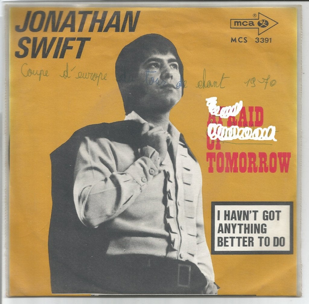 45T Jonathan Swift - Afraid of Tomorrow - MCA MCS3391 - 1970, Beschermende buitenhoes, Gebruikt, 7 inch, Ophalen of Verzenden