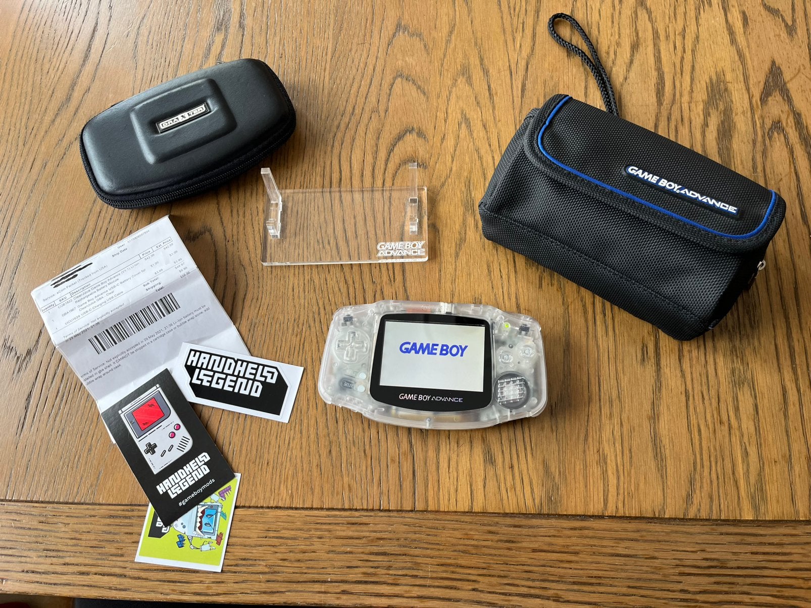 Game Boy Advance setje met IPS v2 schermupgrade en USB c, Spelcomputers en Games, Spelcomputers | Nintendo Game Boy, Ophalen of Verzenden
