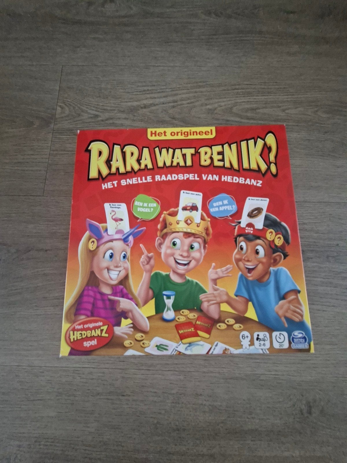 Rara Wat Ben Ik? Het Snelle Raadspel van Hedbanz, Drie of vier spelers, Ophalen of Verzenden, Zo goed als nieuw, Spin Master