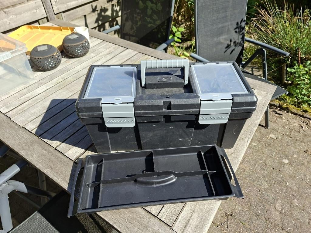 gereedschapskist gereedschapskoffer kunststof, Ophalen, Zo goed als nieuw