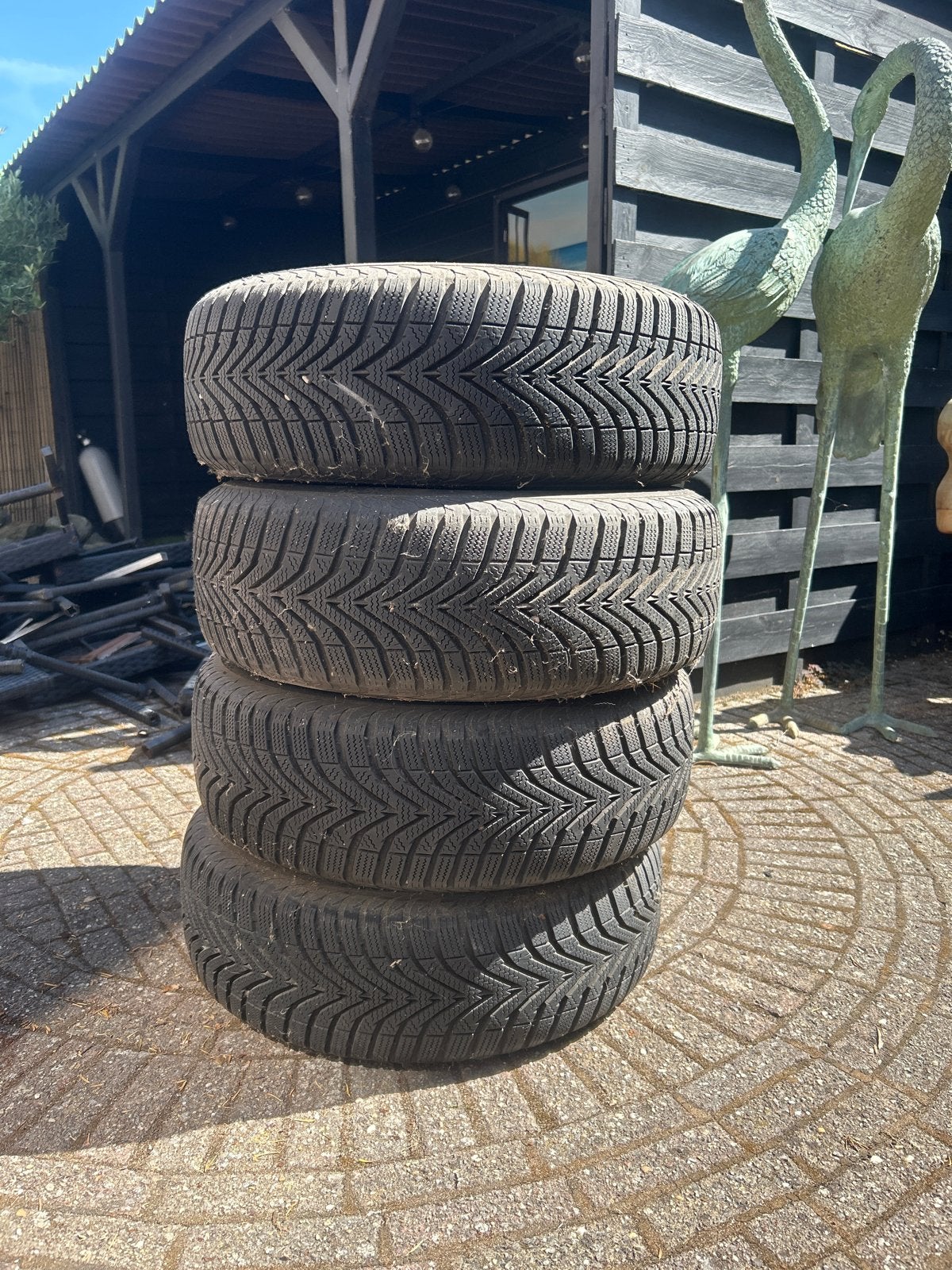 Vredestein winterbanden 175/65 R13 80T M+S, Auto-onderdelen, Banden en Velgen, Ophalen, Gebruikt, 13 inch, 175 mm