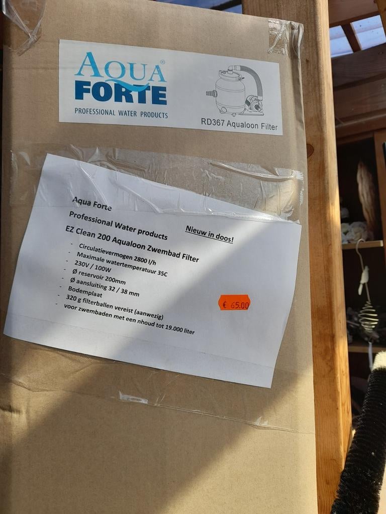 Aqua Forte EZ Clean 200 Aqualoon Zwembad Filter Nieuw, Minder dan 80 cm, Overige typen, Nieuw, Ophalen of Verzenden
