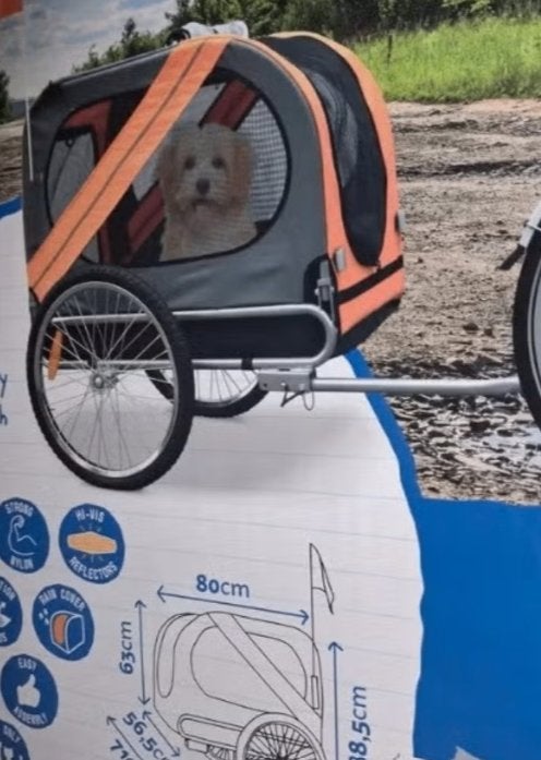 Fietskar middelgrote hond, Ophalen, Zo goed als nieuw, Hondenfietskar