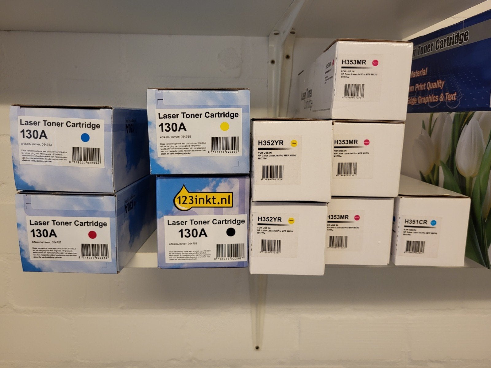 Partij 28 toners HP/Kyocera + transferkit, Computers en Software, Printerbenodigdheden, Ophalen of Verzenden, Nieuw, Toner