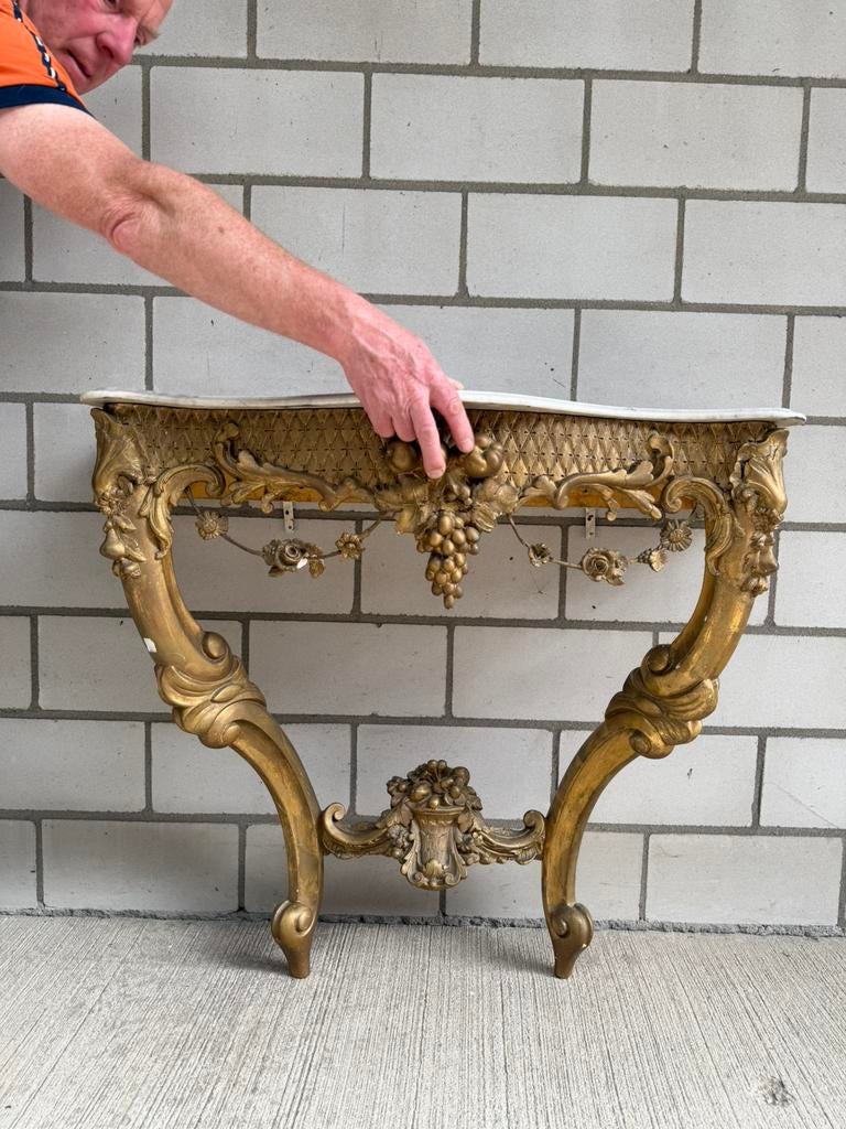 Antiek Franse wandtafel / kaptafel, Ophalen