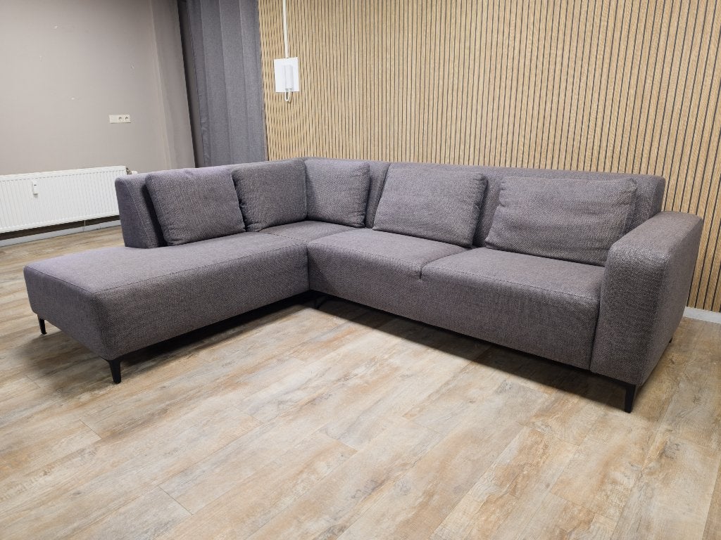 Mooie Groot Antraciet Hoekbank - GEREINGD !!!, Info@banxtel.nl, Gebruikt, Hoekbank, Hoekbank