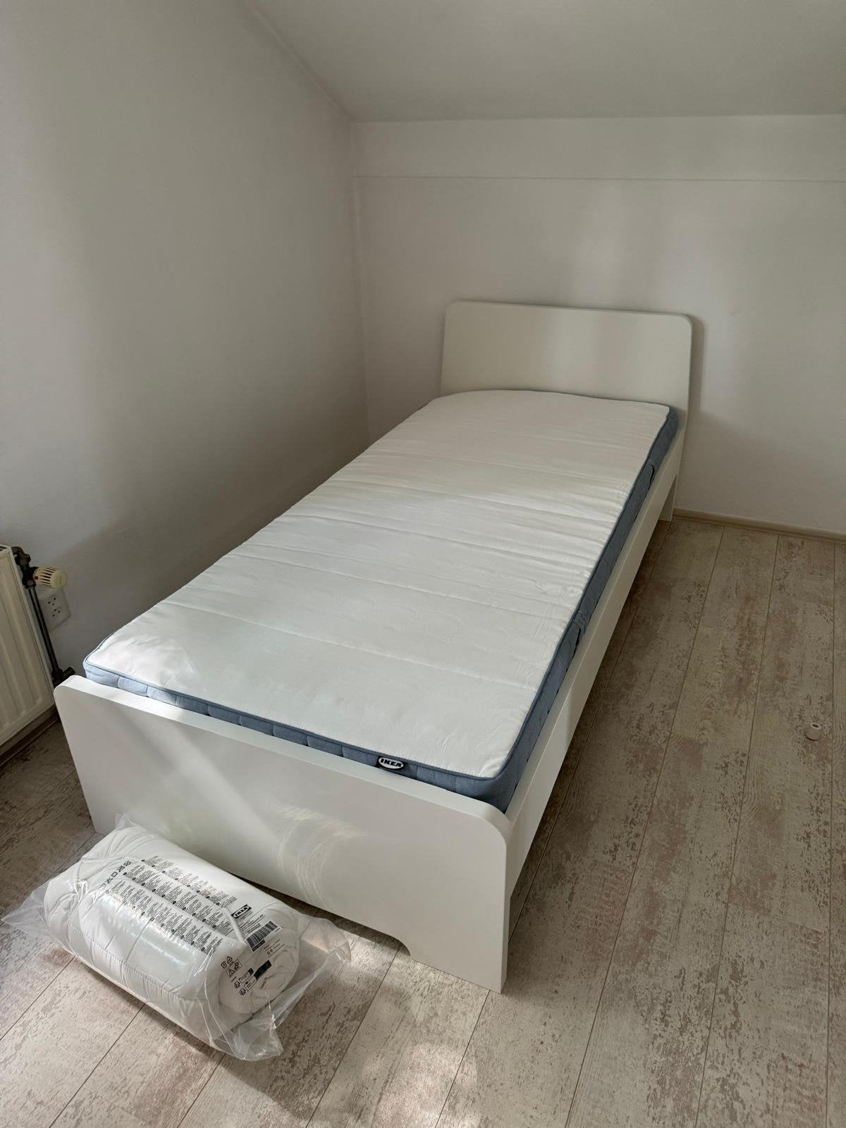 IKEA eenpersoonsbed met matras, Ophalen, Gebruikt, 90 cm, Eenpersoons