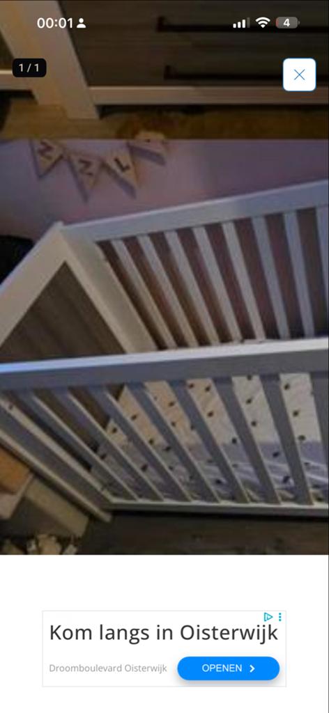 Mooie complete babykamer - Wit met houtaccenten, Kinderen en Baby's, Kinderkamer | Complete kinderkamers, Ophalen of Verzenden