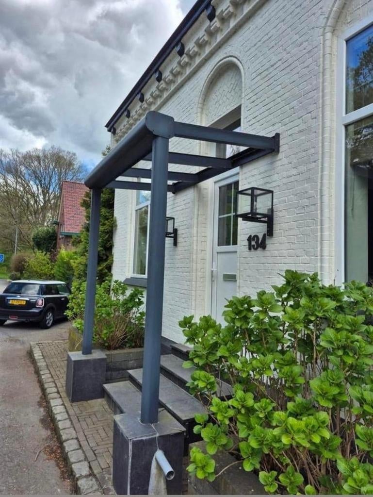 Moderne metalen overkapping voor entree/terras, Ophalen, Gebruikt, Overige typen