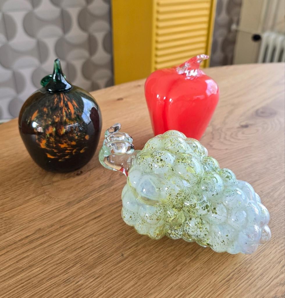 Vintage glazen fruit en groente, Ophalen of Verzenden, Overige kleuren, Glas, Minder dan 50 cm