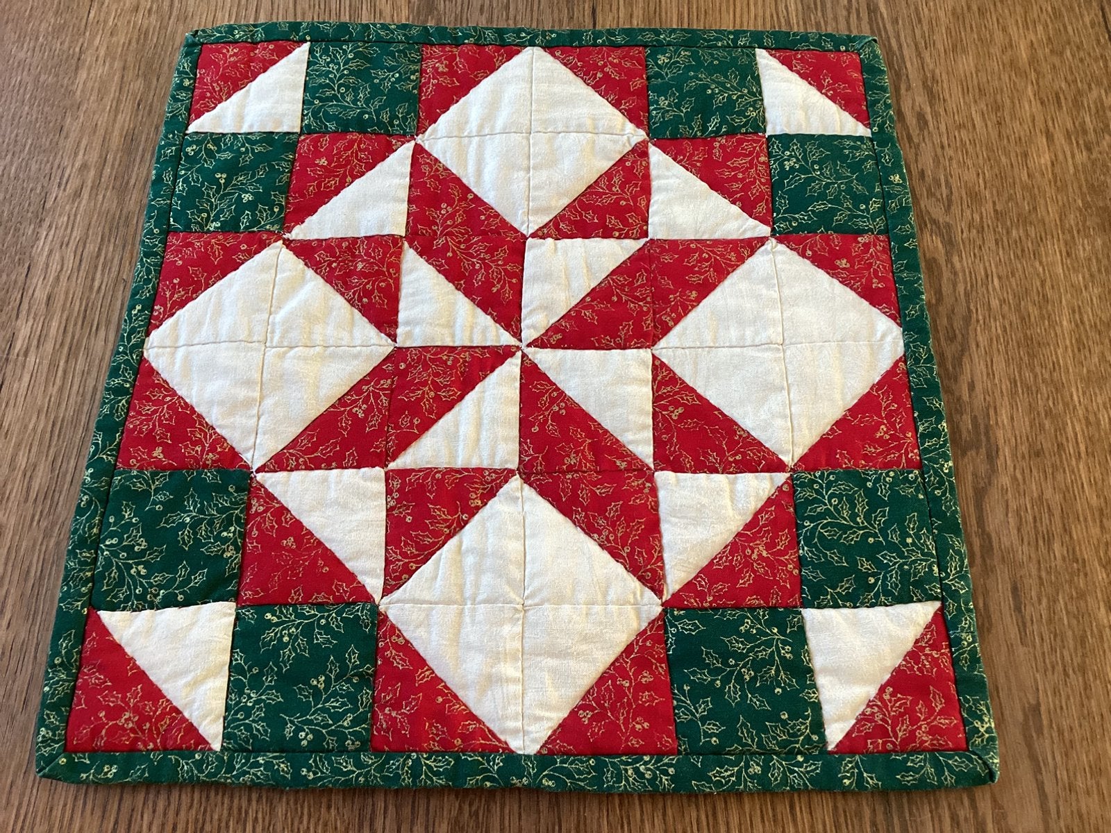 Kleine kerst QUILT handgemaakt, Ophalen of Verzenden, Zo goed als nieuw