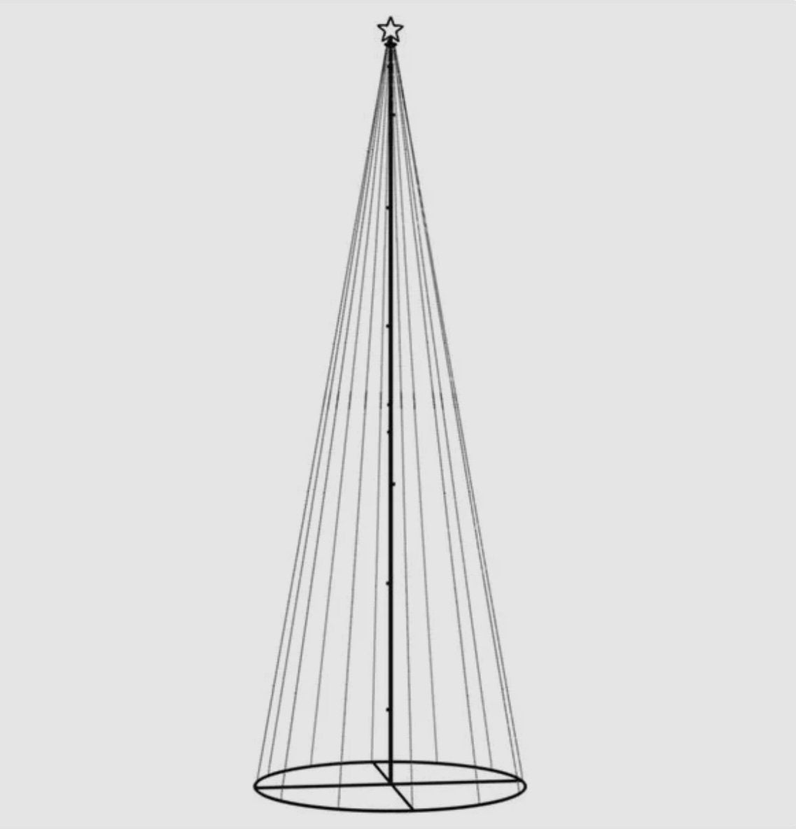 metalen lichtboom /kerstboom, Ophalen, Zo goed als nieuw
