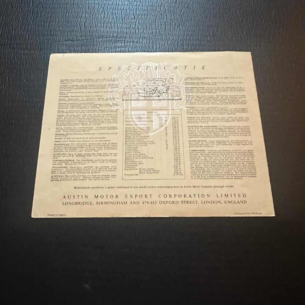 #1) AUSTIN Seven - 1955, Boeken, Verzenden, Gelezen, Overige merken