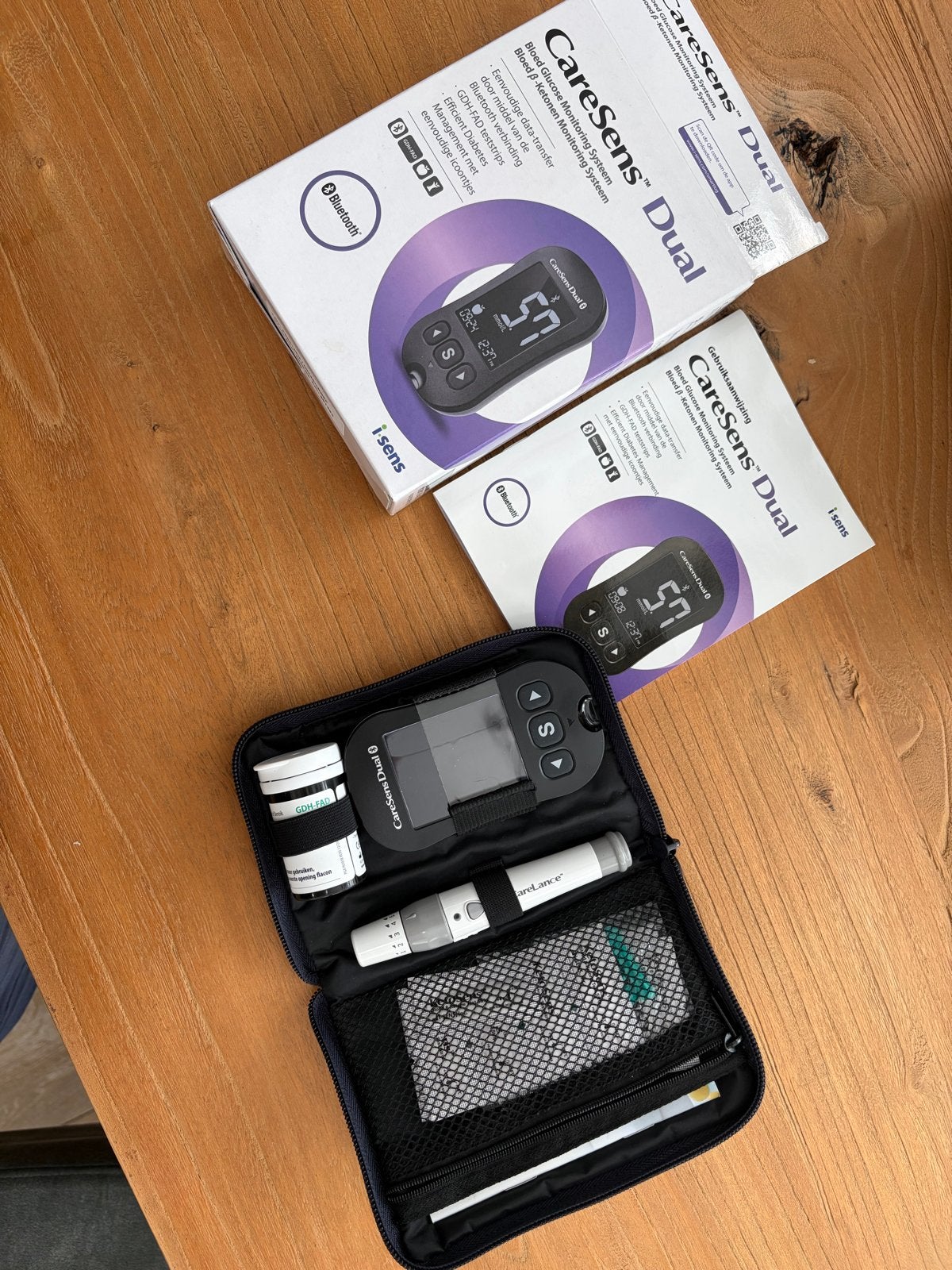 Caresens dual bloed- ketone monitor systeem, Diversen, Verpleegmiddelen, Ophalen of Verzenden