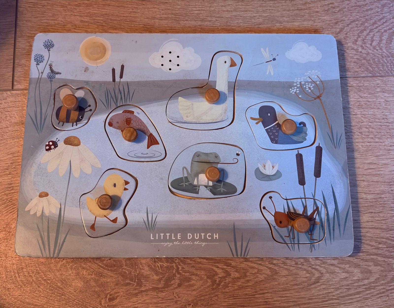 Little Dutch Houten Puzzel Waterdieren, Ophalen, Gebruikt, Van hout, Minder dan 10 stukjes