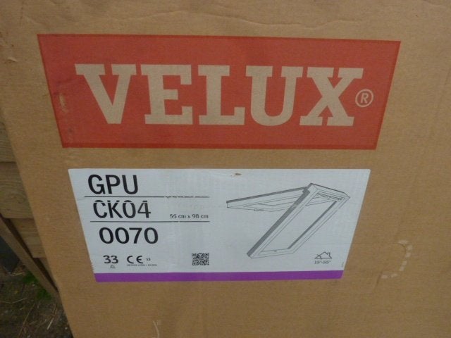 Nieuw Velux kunststof uitzet dakraam / GPU CK04 ( 55 x 98 ), Ophalen, Wit, Nieuw, 98 cm